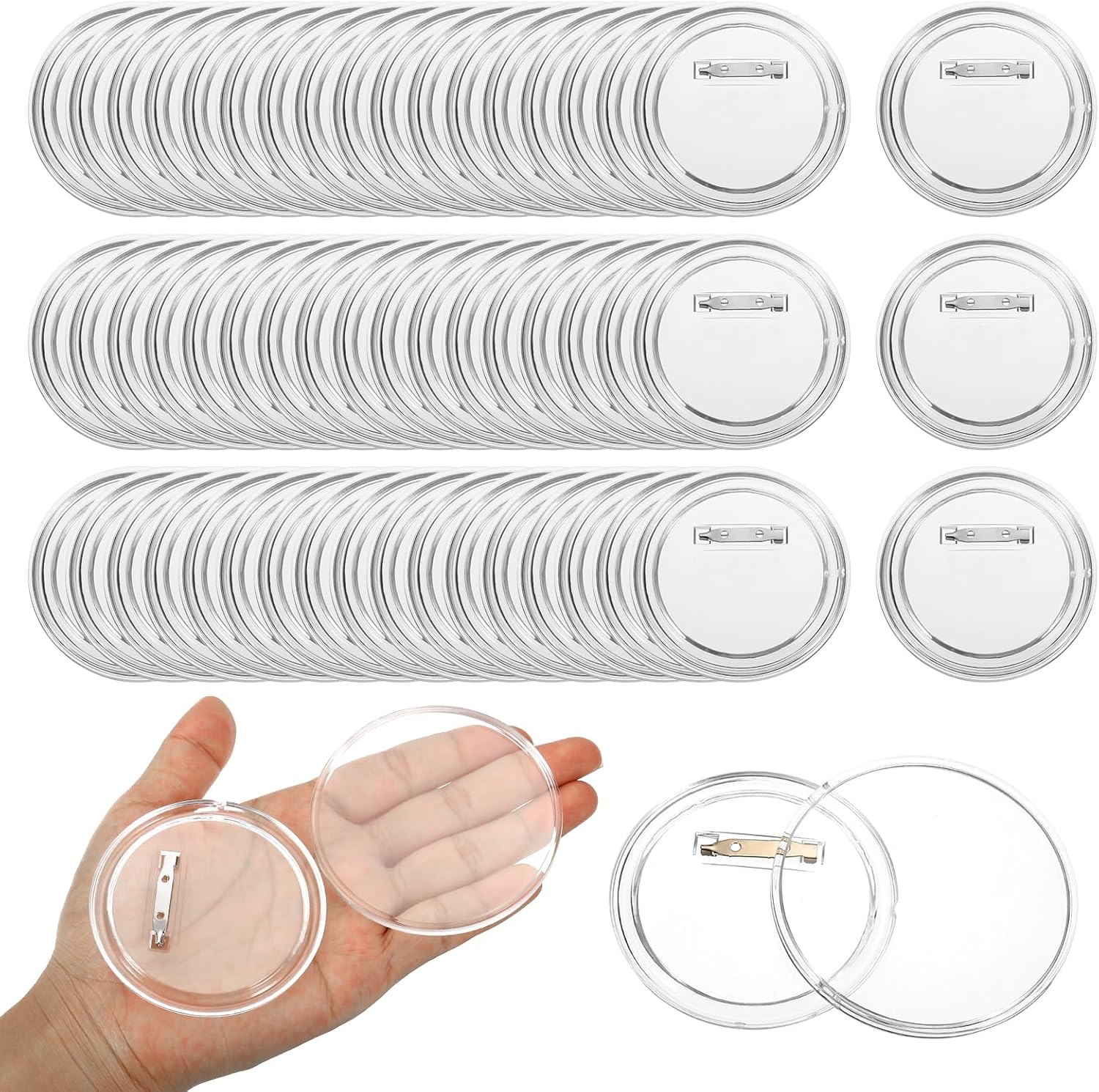 Button Badge Blank - Kit Pembuatan Lencana Lingkaran Akrilik Perlengkapan