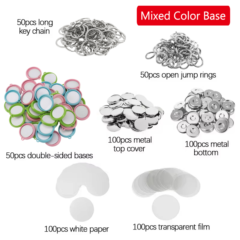 50Pcs/Set Bahan DIY Pembuatan  - Button Badge Blank ulasan dan harga