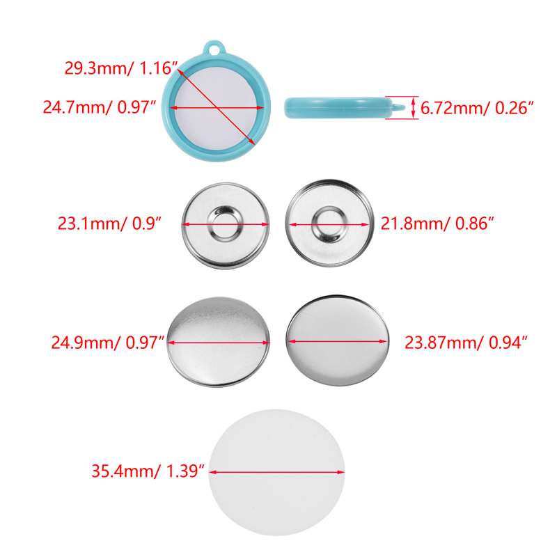 50Pcs/Set Bahan DIY Pembuatan  - Button Badge Blank ulasan dan harga