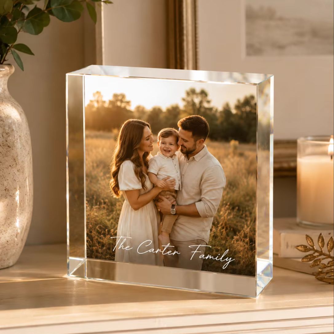 Blok Foto Akrilik Keluarga yan - Photo Acrylic Block ulasan dan harga