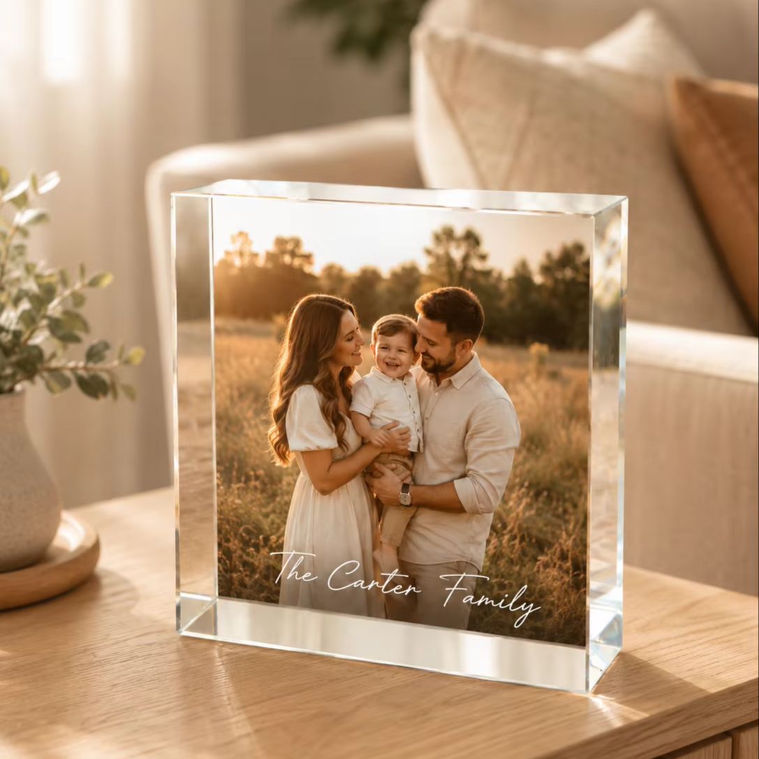 Blok Foto Akrilik Keluarga yan - Photo Acrylic Block ulasan dan harga