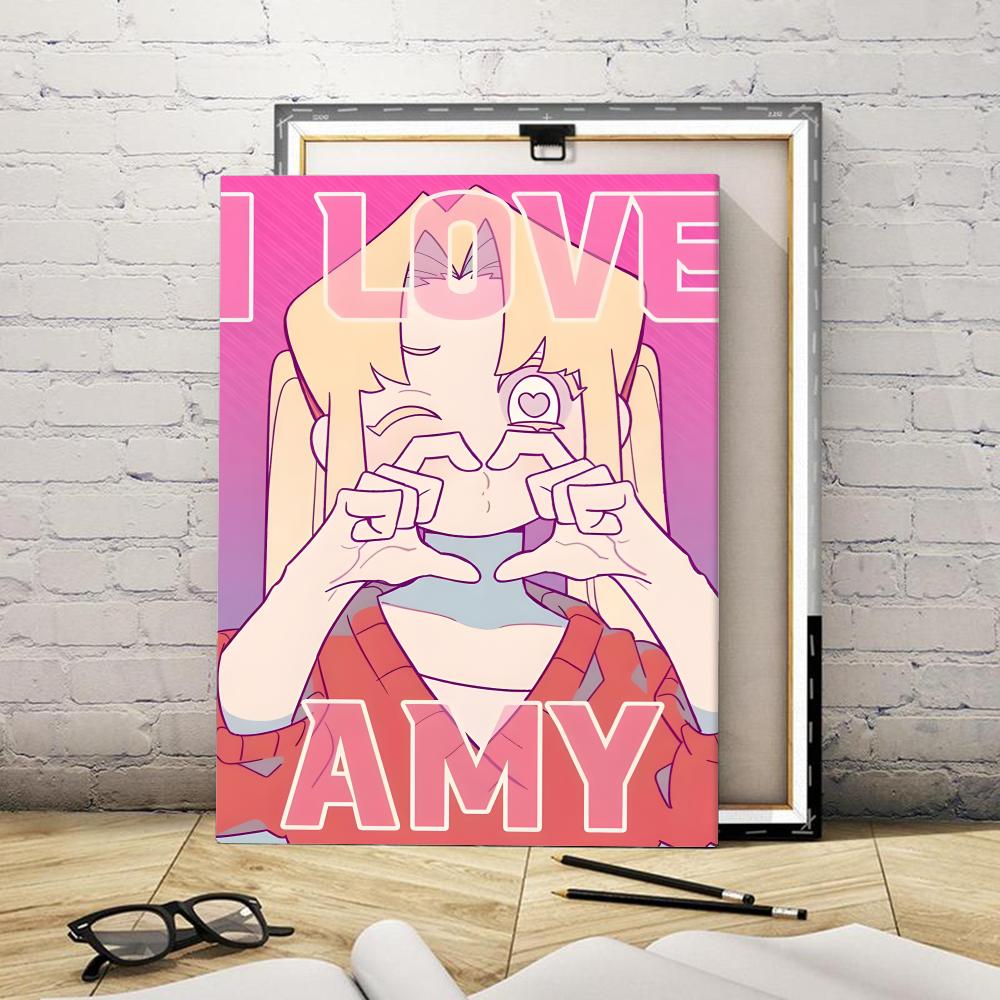 Lukisan Kaligrafi Anime I Love - Canvas Wrap Ready ulasan dan harga
