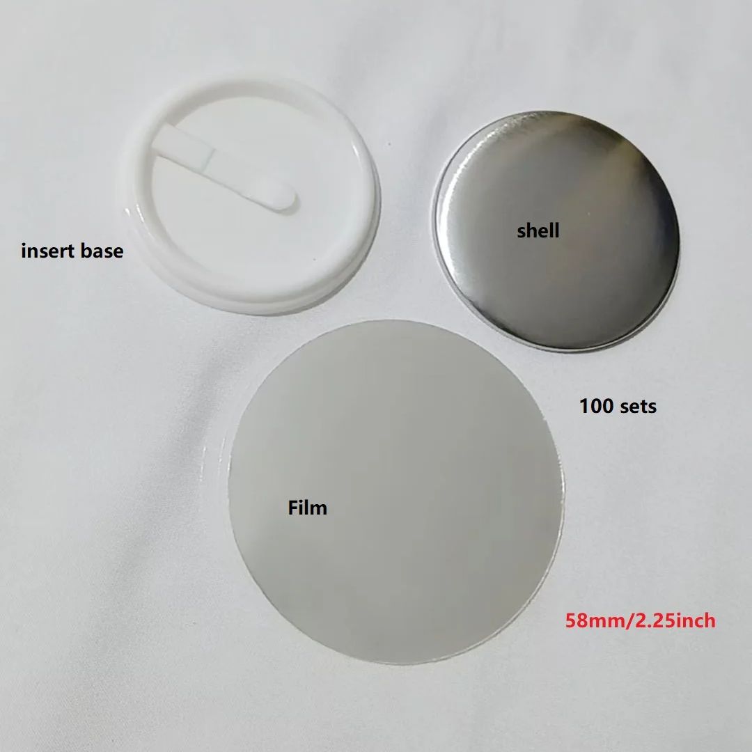100 Buah 58Mm 2.25 Inci Bahan  - Button Badge Blank ulasan dan harga