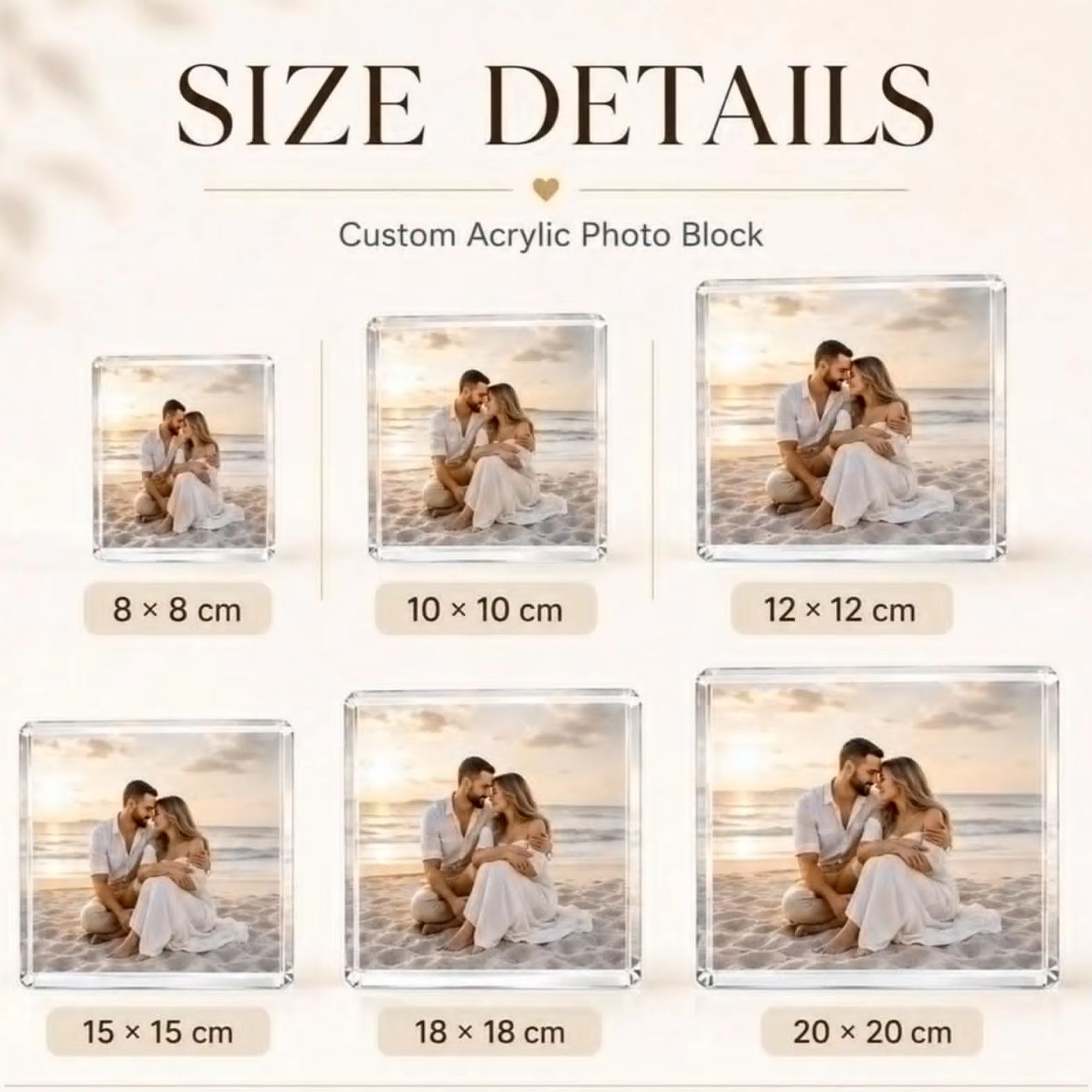 Blok Akrilik Foto & Teks Kusto - Photo Acrylic Block ulasan dan harga