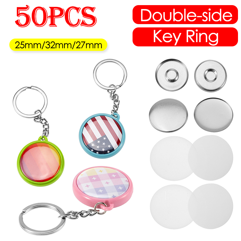 50pcs/Set 25mm 32mm 37mm Gantu - Button Badge Blank ulasan dan harga