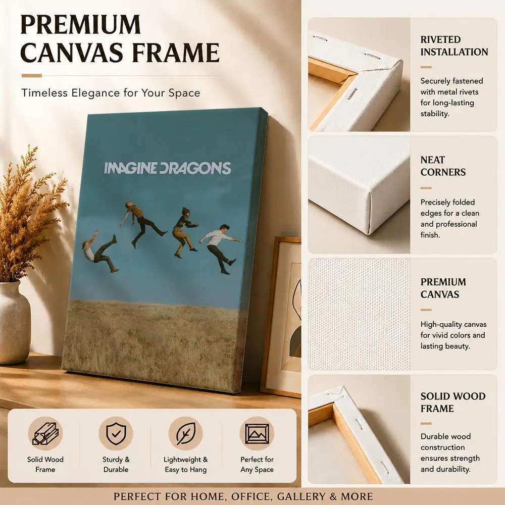 Lukisan Kaligrafi Band Rock I- - Canvas Wrap Ready ulasan dan harga