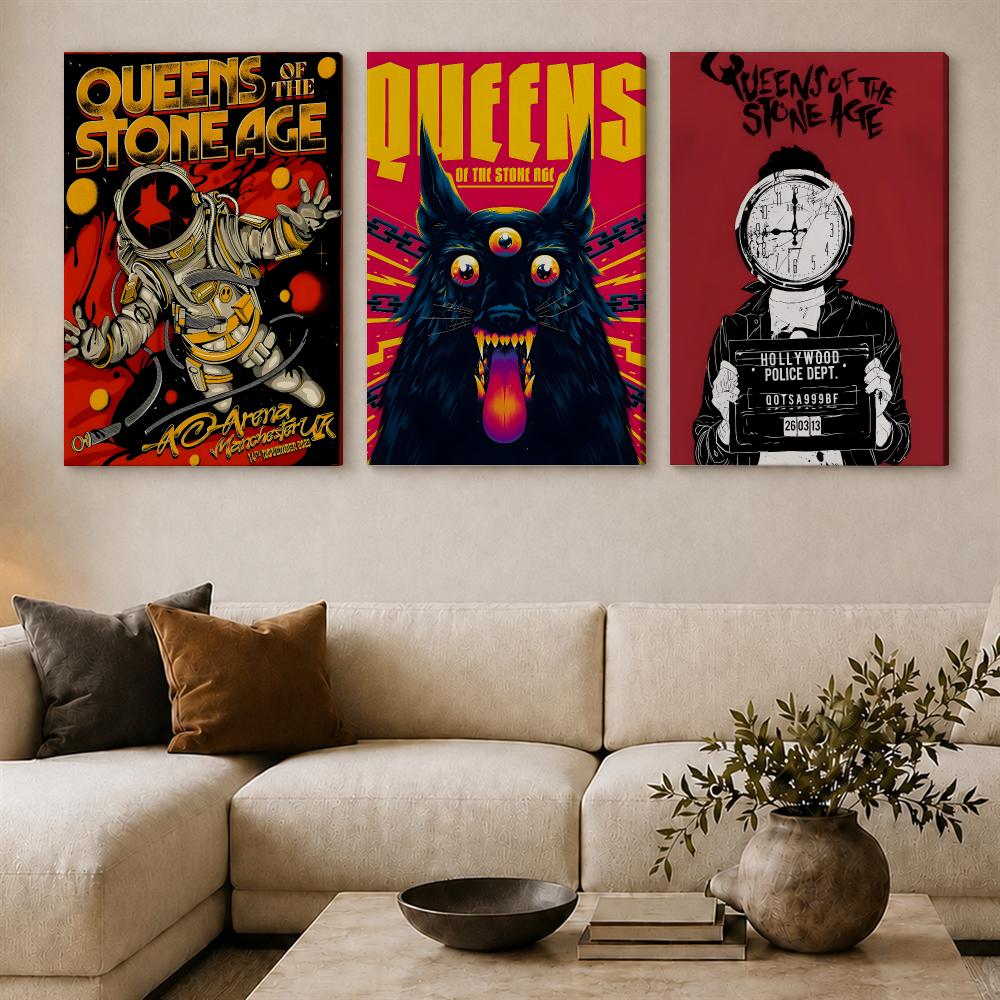 Poster Band Q-Queens Of The St - Canvas Wrap Ready ulasan dan harga