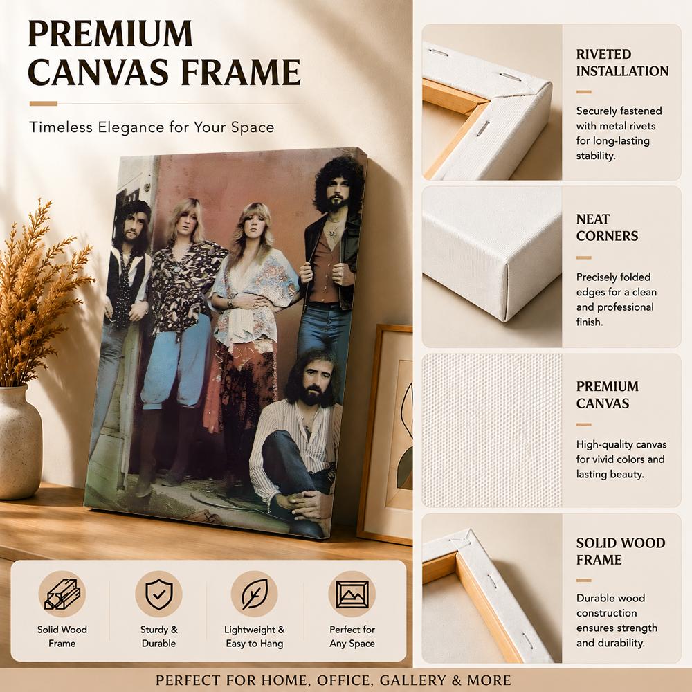 Lukisan Kaligrafi Band Rock F- - Canvas Wrap Ready ulasan dan harga