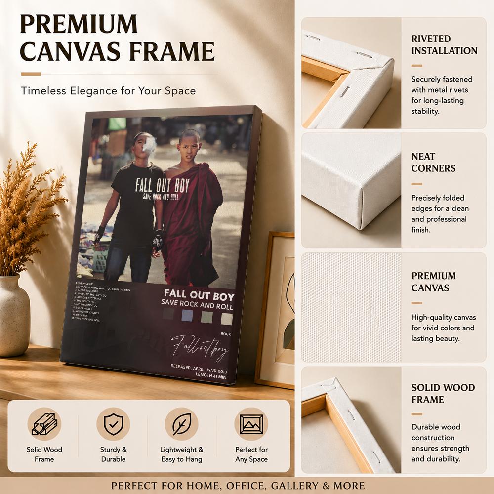 Lukisan Musik Band Rock F-Fall - Canvas Wrap Ready ulasan dan harga